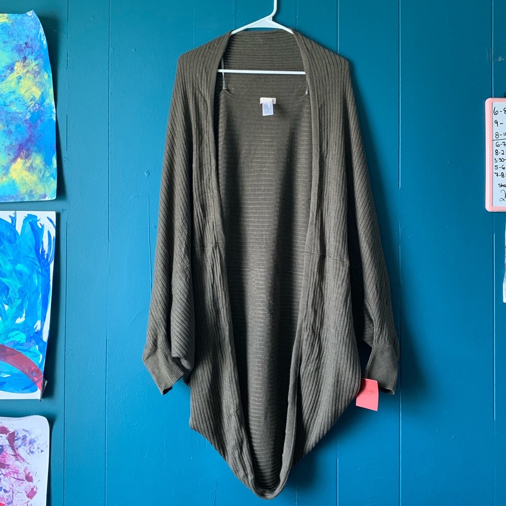 Mossimo Olive Cardigan